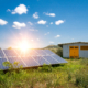 Solar panel, photovoltaic, alternative electricity source - concept of sustainable resources